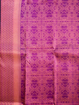 Berry Bliss Geometric Kanjivaram