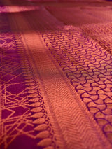 Berry Bliss Geometric Kanjivaram