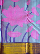 Lotus Unfurled Kanjivaram